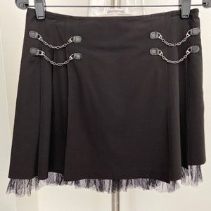 CYNTHIA STEFFE black pleated skirt